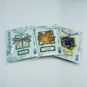 3 Kits de Punto de Cruz Reflejos Explorar Simplificar Imaginar Adornos Libélula  - Imagen 1 de 11