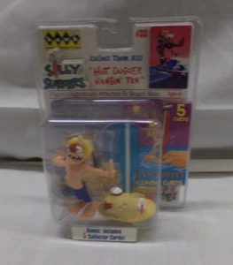 Hawk Silly Surfers Hot Dogger Hangin' Ten #33 Figure W/ 5 Collector Cards #16024 - Picture 1 of 3