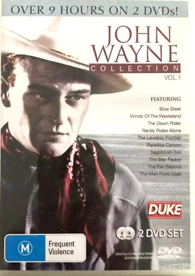 John Wayne Collection: Vol 1 (DVD, 2 Discs) 10 Movies (9 Hours)  New and Sealed - image 1 of 2