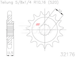 41875: ESJOT Piñon ESJOT Acero 50-32176 15 dientes - Imagen 1 de 1