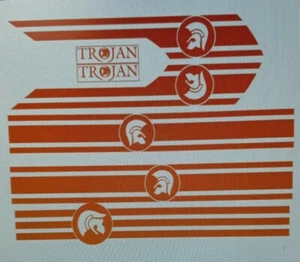PX Trojan Panel Set Vespa Scooter Sticker Decal - Picture 1 of 2