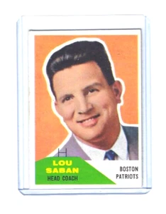 1960 Fleer Football LOU SABAN #55 Boston Patriots *ROOKIE CARD! - Picture 1 of 2