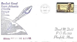 Pershing Missile Fired from Atlantic Missile Range Nov 16 1962 PM Cape Canaveral - Picture 1 of 1
