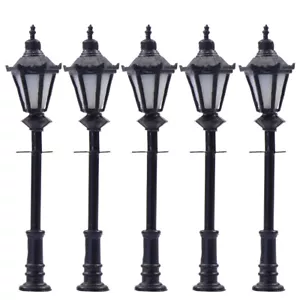 LNH04 5pcs Model Railway Led Lamppost Lamps Street Lgihts N Scale 4cm 3V New - Picture 1 of 4