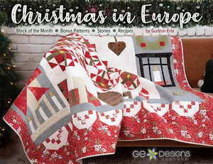 Christmas In Europe Quilt Pattern Book by Gudrun Erla of G.E. Designs - Picture 1 of 6