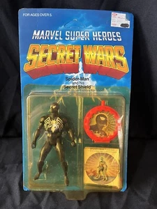 1984 Mattel Marvel Super Heroes Secret Wars 1. schwarzes Kostüm Spider-Man Figur - Bild 1 von 12