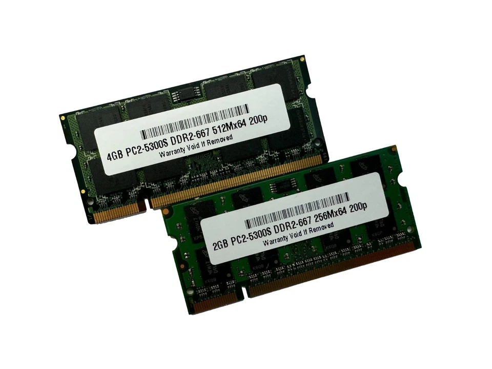 6GB (4GB 2GB) PC2-5300 Apple MacBook Pro MA895LL/A MA896LL/A MA897LL/A Memory - Image 1 of 1