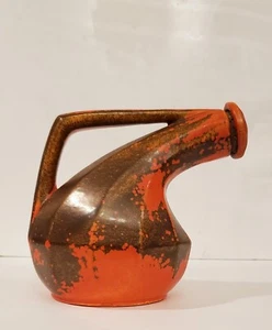 RARE PFALTZGRAFF FLAMBE GLAZED ART DECO MID CENTURY MODERN PITCHER PRISTINE - Picture 1 of 12