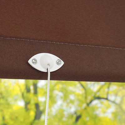 Springrollo Mittelzugrollo Schnapprollo Rollo Cappuccino Mocca Breite 60-200 cm - Bild 1 von 4