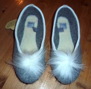 Tofee - Schuh, Filzschuh, Hausschuh, rutschfeste Gummisohle, Größe 38, Neu - Bild 1 von 7