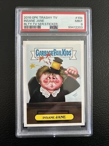 2016 Garbage Pail Kids Insane Jane PSA 9 Pop 1 No 10’s - Bild 1 von 2