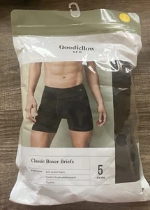 Confezione 4 boxer classici intimo Goodfellow uomo taglia small nero e grigio - Foto 1 di 4