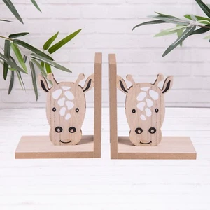 Giraffe Holz Safari Dschungel Baby Kinder Tier Buchstützen - Bild 1 von 3
