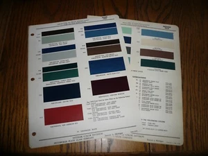 1951 1952 Nash Ditzler PPG Paints Color Chip Paint Sample - Two Years - Imagen 1 de 1