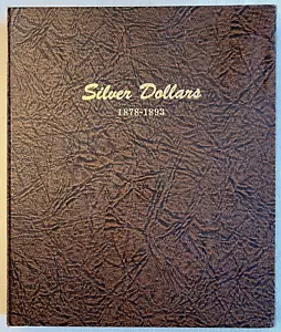 Empty Morgan US Silver Dollar 1878-1893 Dansco Album USED Has all of the slides - Picture 1 of 17