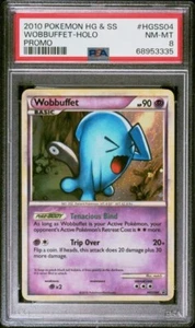 PSA 8 Casi nuevo-Nuevo Wobbuffet Holo 2010 Pokémon HG & SS Black Star Promo #HGSS04 - Imagen 1 de 2