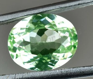 4.80 Ct Natural Green Peridot Oval Shape VVS Pak Gemstone AGL Certified - Picture 1 of 7