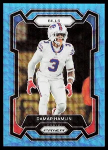 2023 Panini Prizm Damar Hamlin Blue Wave Prizm /199 Buffalo Bills #27 - Picture 1 of 2