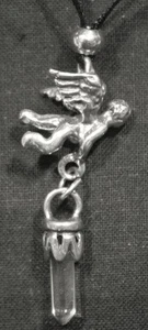 Angel Guardians pendant - Angel of Guidance (clear) - Picture 1 of 2