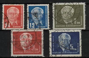 DDR 251 - 256, 1950, Pieck sellado #a225 - Imagen 1 de 1