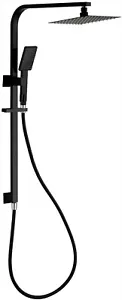 Brand New- Bonza Range-Twin Shower System with Rail- Square MATT BLACK - Picture 1 of 4