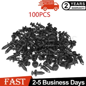 For Honda  8mm 100pcs NEW ATV Retainer Clips Push Pin Splash Guard Body Panel - Picture 1 of 4