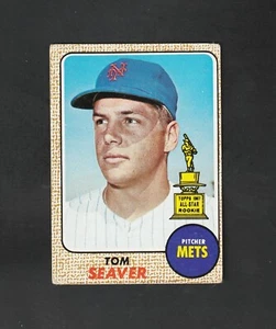 1968 Topps TOM SEAVER #45 ~~ NY Mets AS Rookie Trophy - Picture 1 of 2