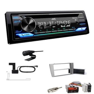 JVC CD-Receiver Autoradio DAB+ Bluetooth für Jaguar X-Type ab 2002 anthrazit - Bild 1 von 6