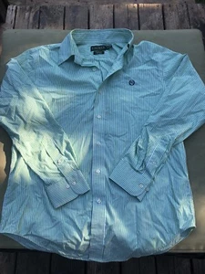 Lauren Ralph Lauren Hemd 16 34/35 grün Classic Fit Bügelfrei Button Down B1 - Bild 1 von 4