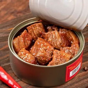 Braised Beef Canned Ready-to-Eat Pure Beef Meat 300g Convenient Meal - Picture 1 of 17