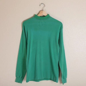 Maglia vintage anni 70 US Navy Flight Deck Crewmans GRANDE da lavoro indossata verde - Foto 1 di 7