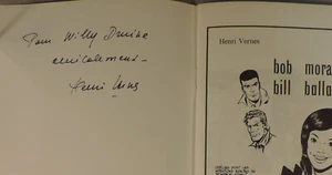 Bob Morane 2 Wölfe auf der Spur Forton + Widmung von Vernes ed Deligne 1979 - Bild 1 von 3