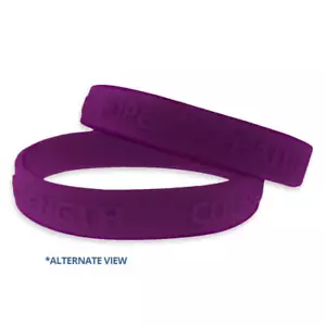 Pulsera de goma púrpura de concientización sobre la violencia doméstica de PinMart - Imagen 1 de 3