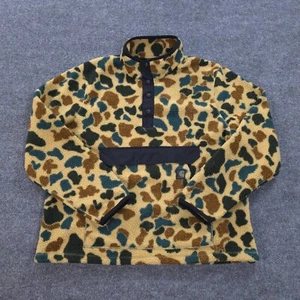 Carhartt Jacket Mens Large Tan Duck Camo Relaxed Fit Snap Front Hunting Work - Picture 1 of 15