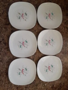 Mid century Edwin Knowles Mobile Dishes 8 Dinner Plates 5 Bread +1 - Picture 1 of 16