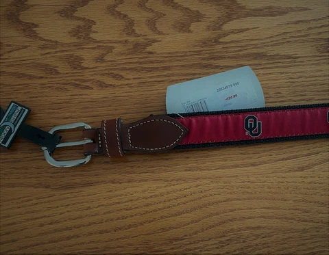 NCAA Oklahoma Sooners Belt Size 26 Cover