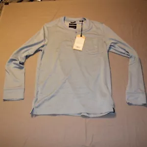 PrAna Sol Defender Long Sleeve shirt w/ pocket Mens X-Small Sea Mist blue NEW - Picture 1 of 8