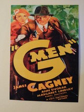 "G-Men" 1935 Movie Promotional Poster Fine Art Postcard Fast P&P
