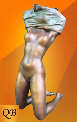 FIGURA DE BRONCE ART DECO ESCULTURA DESNUDA ESTATUILLA DESNUDA ESTATUA DESNUDA DESNUDA Foto 1 de 4