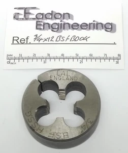 3/4 Zoll x 12TPI BSF (British Standard Fine) Knopfleiste, HSS. Von Top-Marken. - Bild 1 von 2
