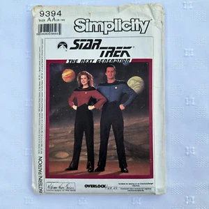 Vintage Simplicity 9394 Star Trek Next Generation Misses 6-16 Men 34-44 FF Uncut - Picture 1 of 3