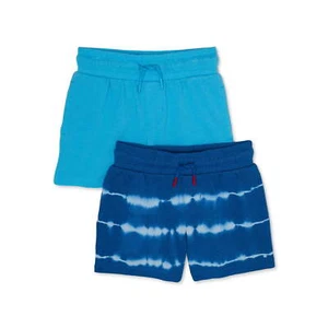 Wonder Nation Boys Weekend Shorts 2-Pack Blue/ Blue Size XL Husky - Picture 1 of 5