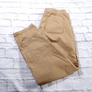 Old Navy High Rise OG Chino Brown Elastic Waist Womens Pants M Medium - Picture 1 of 11