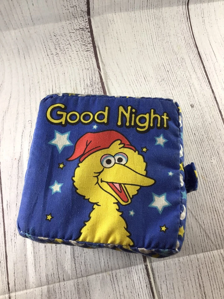 Soft Play Good Night Big Bird Cloth Book Block Baby Toddler Toy Sesame Street - Image 1 of 4