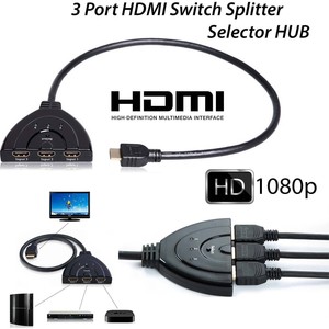 New HDMI Switch 3 In 1 Out, 3 Port HDMI Switcher, HDMI - Foto 11