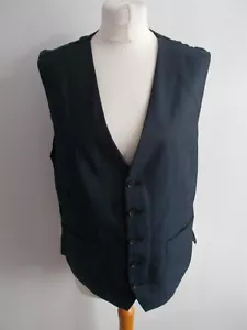 Men's Jeff Banks Blue Mix V Neck  Waistcoat Vest  Size 42 - Picture 1 of 4