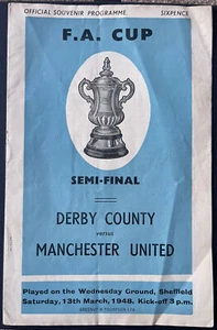 Derby County vs Manchester United FA Cup Halbfinale 13. März 1948 - Bild 1 von 5