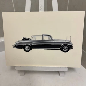 Vintage Rolls Royce Automobile Illustration Art Drawing Hand Drawn Robert Preis - Picture 1 of 7