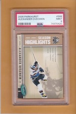 2005-06 PARKHURST ALEX ALEXANDER OVECHKIN PSA 9 SEASON HIGHLIGHTS #588 MINT