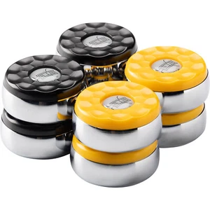 Set Di Puck Per Shuffleboard - 4X Neri E 4X Gialli - Bild 1 von 3